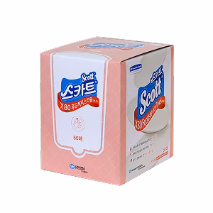 스카트 X80 푸드서비스 타올 50매(핑크)