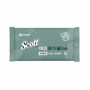 스카트 에코 종이물티슈 1매용 x 400